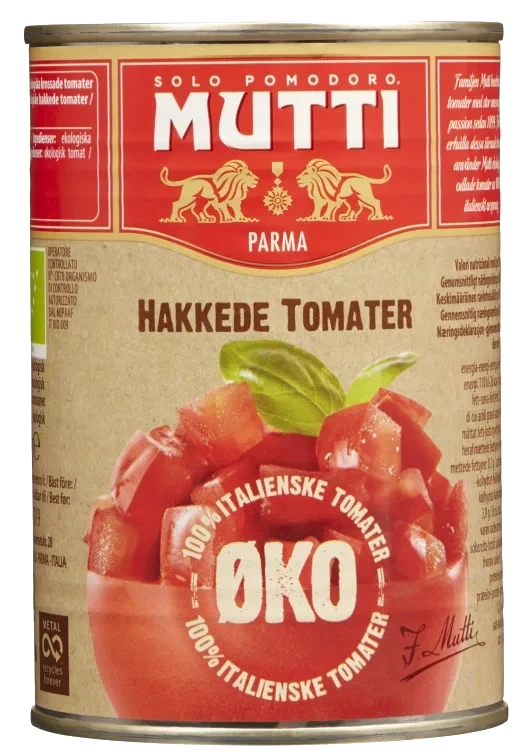 Tomater Hakkede Økologisk 400g Mutti