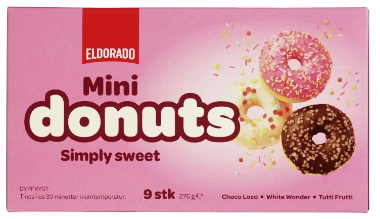 Donuts Mini Trio 9stk 276g Eldorado