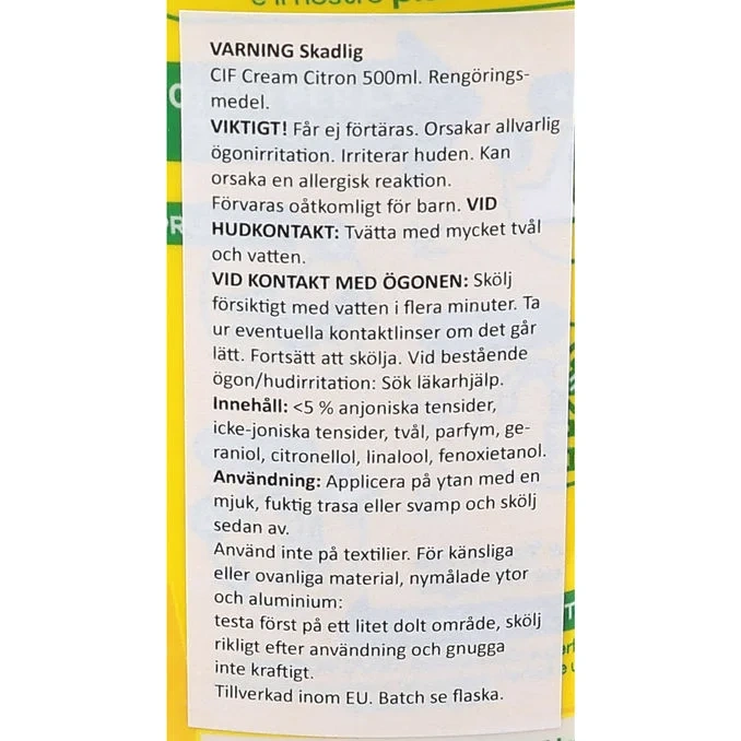 Rengöringskräm Lemon