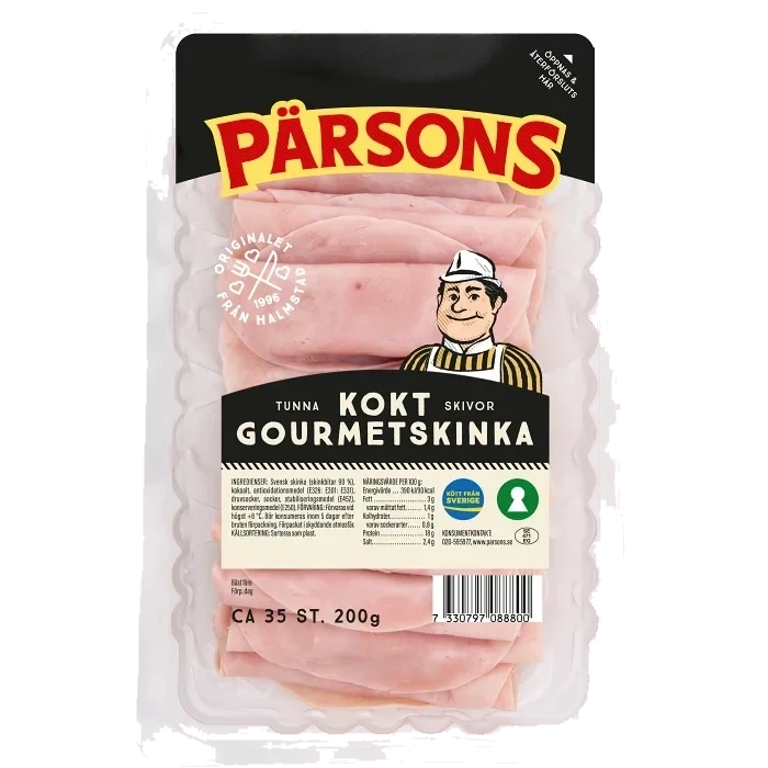 Gourmetskinka Kokt Tunna Skivor 200g Pärsons