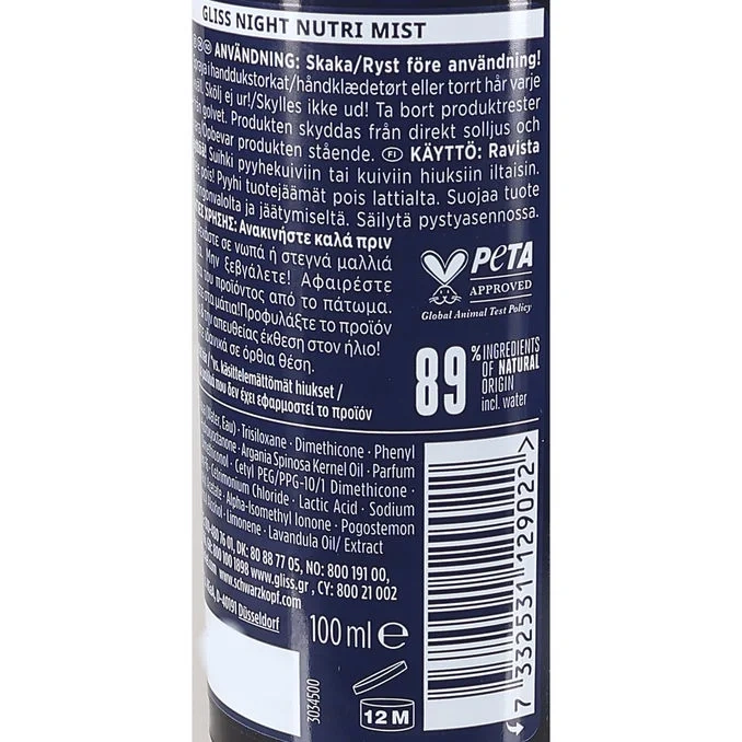 Gliss Night Nutri Mist