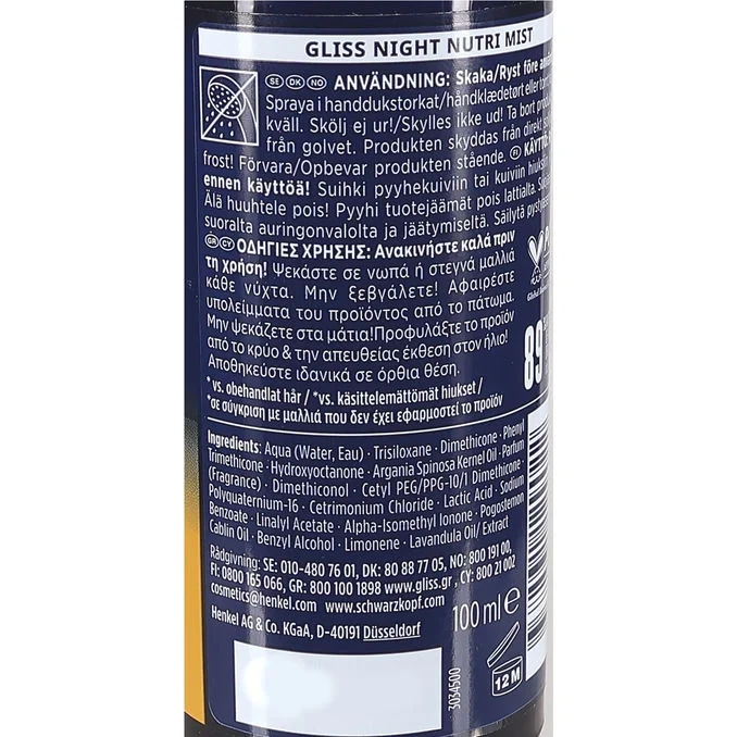 Gliss Night Nutri Mist