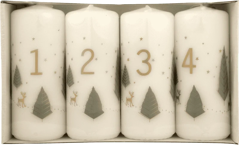 Moda Kubbelys med Tall og Design 4pk