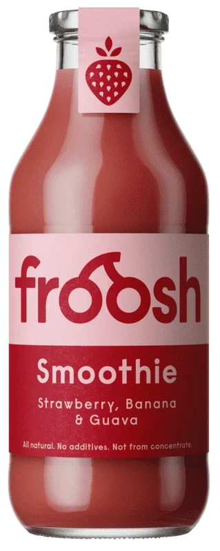 Froosh Jordbær/Banan/Guava Smoothie 750ml