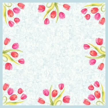 Duk Dunicel 84x84cm 20stk Painted Tulips