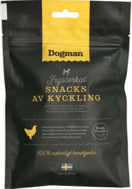 Frysetørket Snacks av Kylling 50g