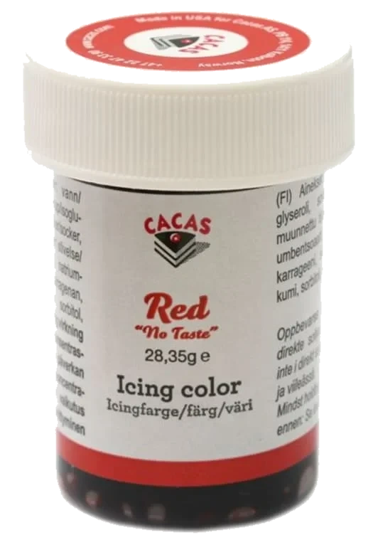 Icingfarge Rød 28g Cacas