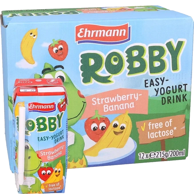 Yoghurtdryck Jordgubbe & Banan 12-pack