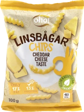 oho! Linsesnacks Cheddar Cheese