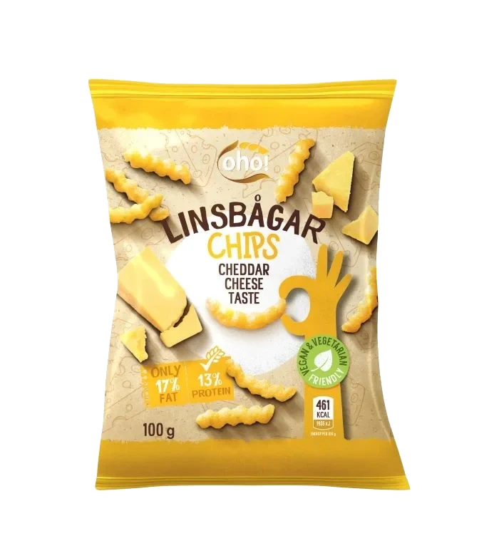 oho! Linsesnacks Cheddar Cheese