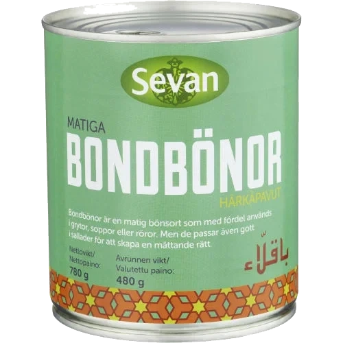 Bondbönor Stora Bruna