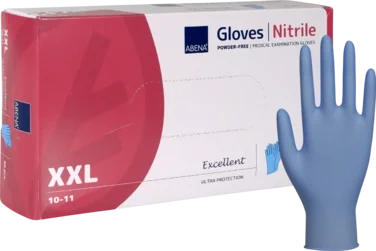 Engangshanske Abena Excellent Ultra Protection Xxl Blå Nitril