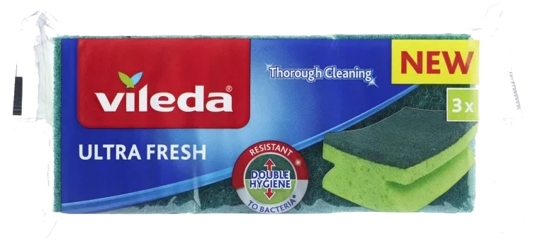 Vileda Ultra Fresh Anti-bac Svamp 3pk