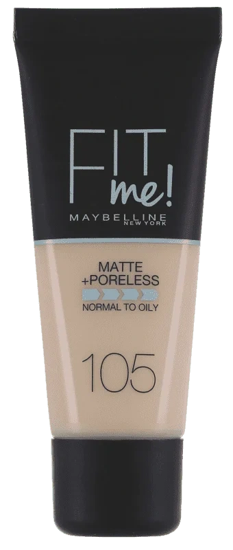 Maybelline New York Fit Me Matte + Poreless Foundation 105 Natural Ivory