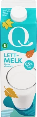 Lettmelk 0,5% 1l Q
