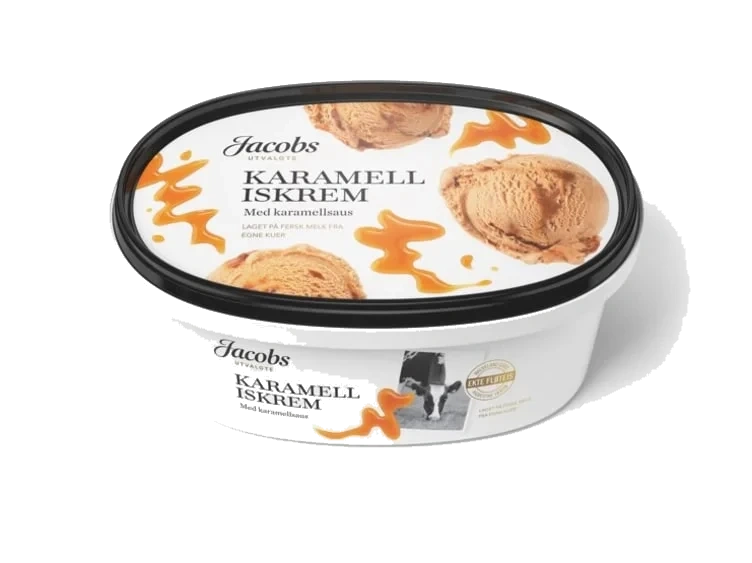 Iskrem Karamell 0,7l Jacobs Utvalgte