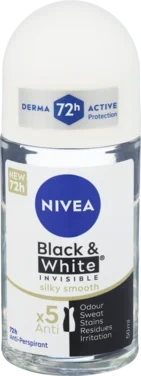 Nivea Roll-On Black&White Silky Smooth 50ml