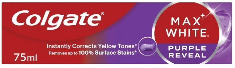 Colgate Tannkrem Max White Purple 75ml
