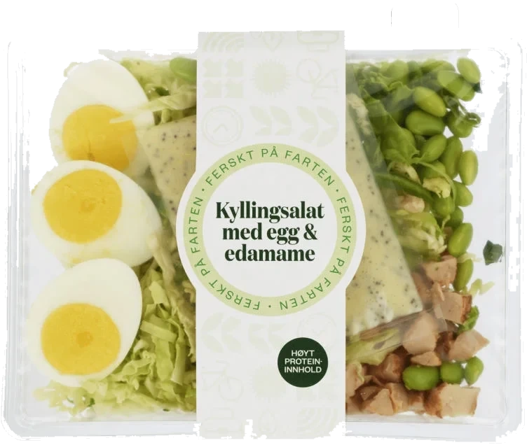 Proteinsalat Egg&Edamame 275g Bakehuset