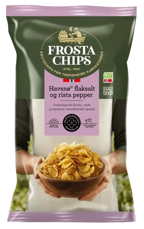 Frostachips Havsnø Flaksalt & Rista Pepper 150g