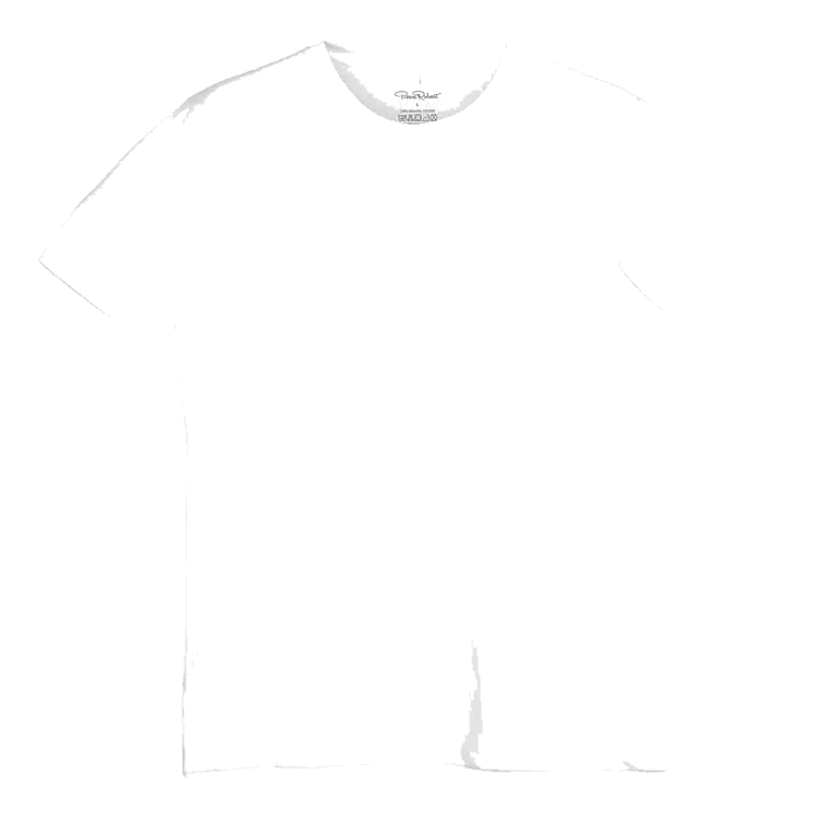 Cotton Crew Neck T-shirt Men White m