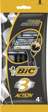 Barberhøvel Bic 3 Action 4-p Bic
