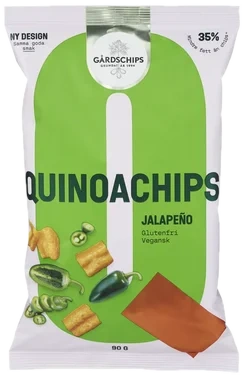 Quinoachips Jalapeno 90g Gårdschips