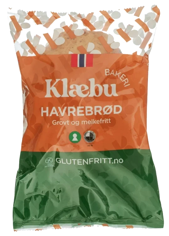 Havrebrød Grovt glutenfri 500g Klæbu