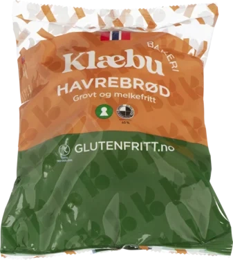 Havrebrød Grovt glutenfri 500g Klæbu