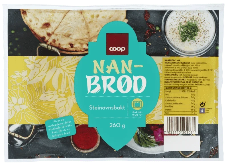 Coop Nanbrød 2pk 2x130g