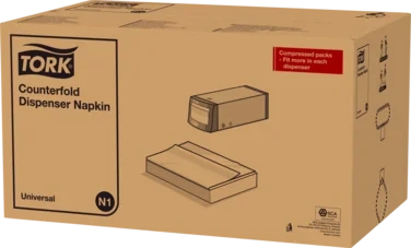 Disp.serv Hvit Cf N1 1-lag Tork
