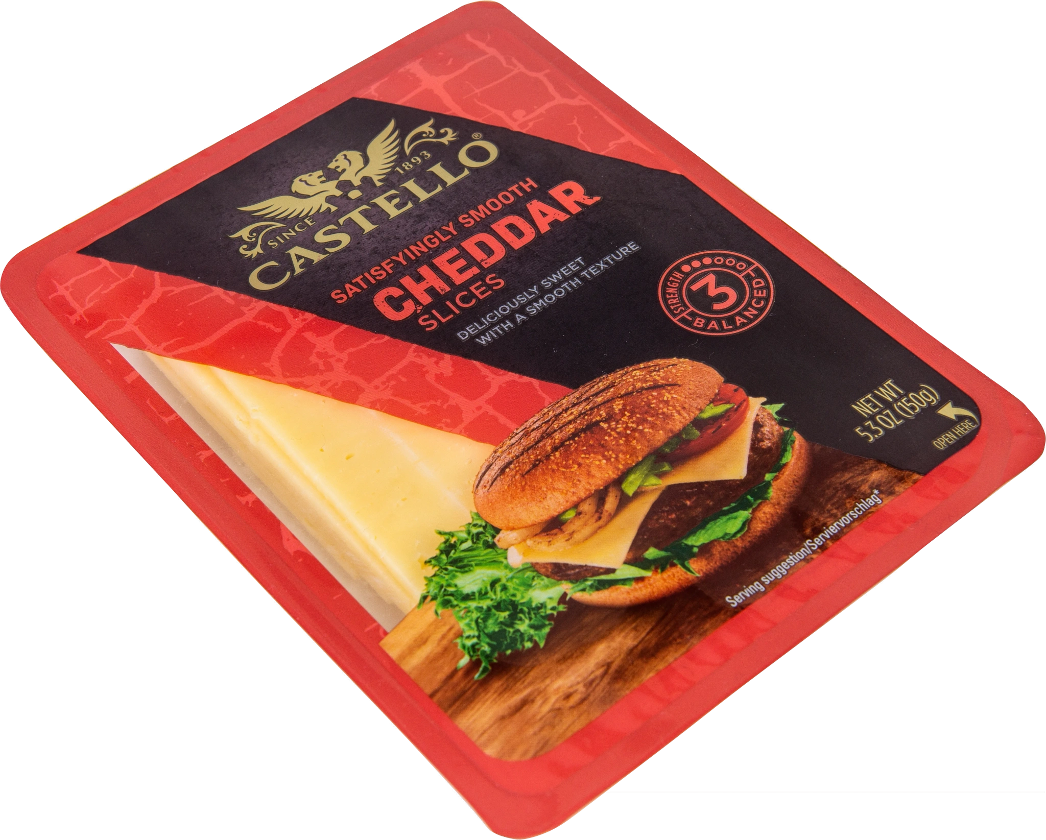 Burger Cheddar skivad hårdost 150g