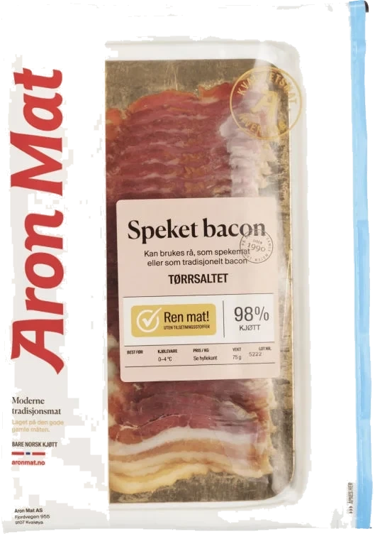 Langtidsmodnet Speket Bacon 75g,