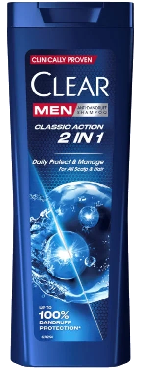 Clear Shampoo 2in1 Classic Action 225ml