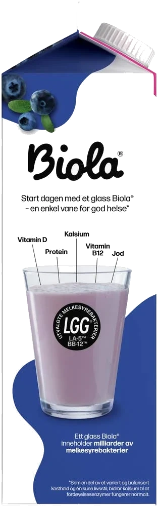 Biola® yoghurtdrikk blåbær