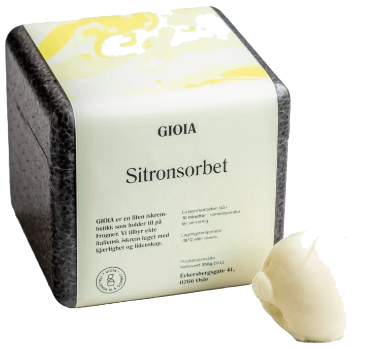 GIOIA Sitronsorbet 0.5L