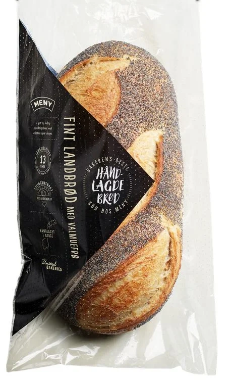 Håndlagd Landbrød m/Valmue 690g pr stykk