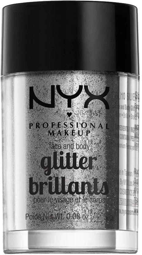 NYX PROFESSIONAL MAKEUP Face & Body Glitter - Silver
