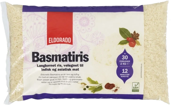 Basmati Ris 2kg Eldorado