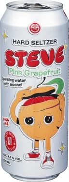 Steve Hard Seltzer Pink Grapefruit 0,5 bx