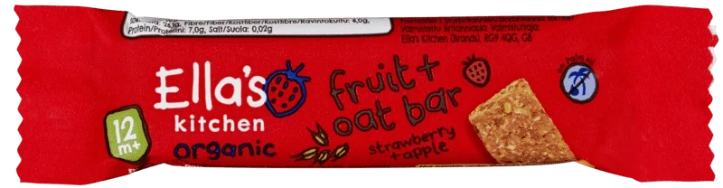Ellas Havrebar Jordbær + Eple 25g
