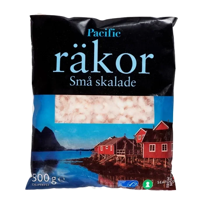 Små skalade räkor 500g Pacific