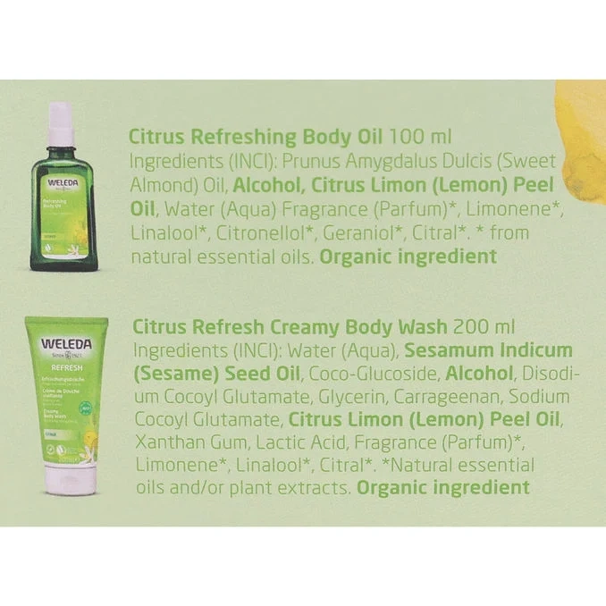 Citrus Body Oil & Body Wash Set