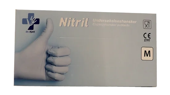 Nitrilhansker Str M 100stk