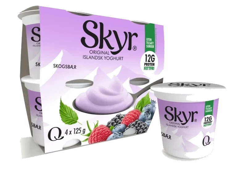 Skyr Skogsbær 4x125g Q