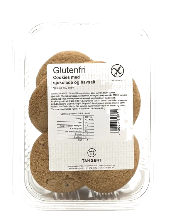 Cookies glutenfri 150g Tangent