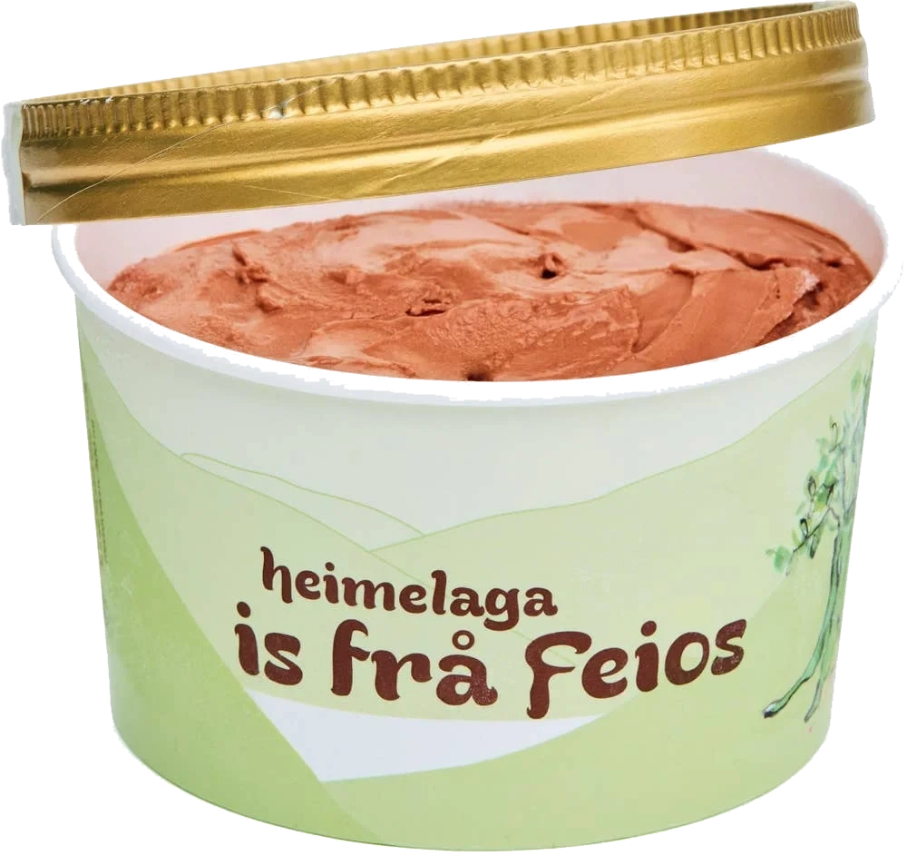 Økologisk fløteis sjokolade