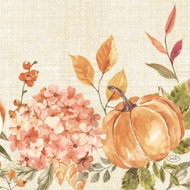Serviett 3l33cm Spicy Pumpkin