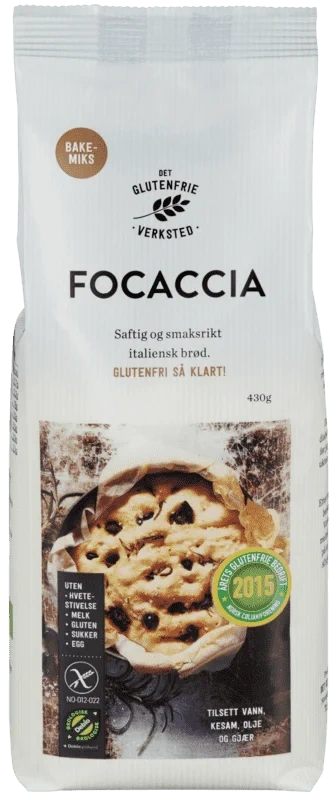 Focaccia økologisk glutenfri
