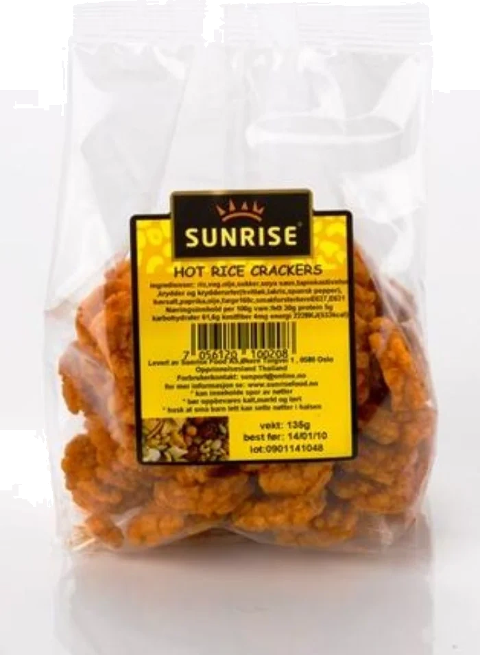 Sunrise Hot Riskjeks 110g